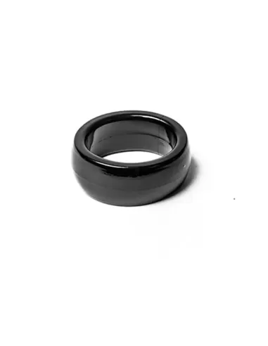 Inel penis elastic silicon TPR negru - Tight Grabber Black - MisterB