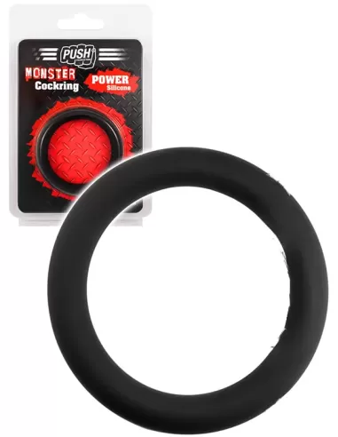 Inel penis sectiune rotunda semi-elastic silicon - Power Silicone Cockring - Push - Queer - Gay Sex Shop