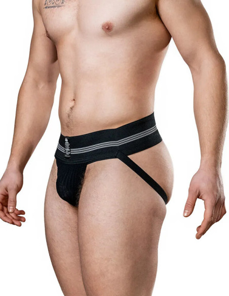 Suspensor sportiv banda 7,62 cm - Jockstrap 3 inch Black - MM