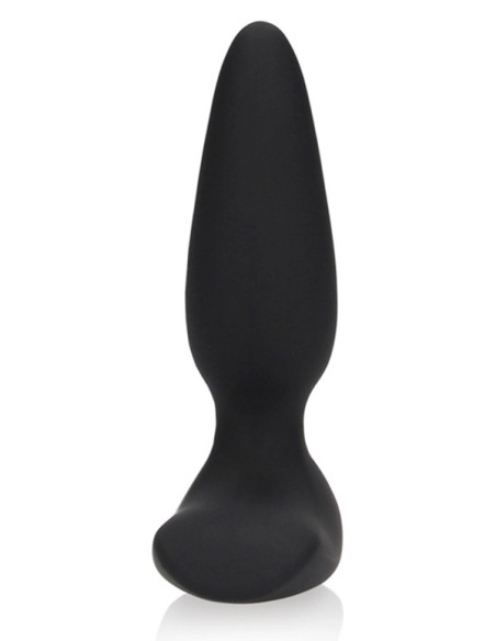 Dop anal silicon vibratii si telecomanda - Smooth Vibrating Anal Plug Remote Control - Shots