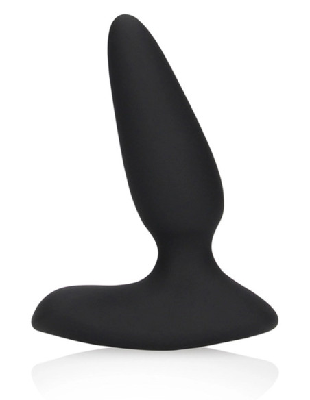 Dop anal silicon vibratii si telecomanda - Smooth Vibrating Anal Plug Remote Control - Shots