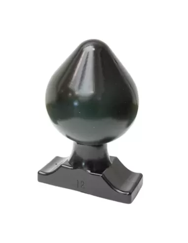Dop anal XXL vinil 22,30 x 12 cm - All Black - Raymond AB76 Butt Plug
