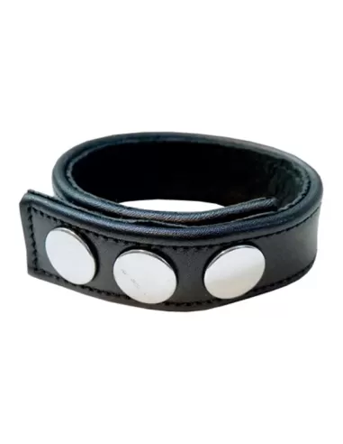 Inel penis ajustabil capse piele naturala fetish - Leather Cockstrap Plain - MisterB