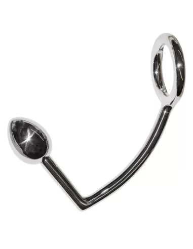 Set otel inoxidabil cockring plug - Cock Lock Intruder 45 mm - Black Label
