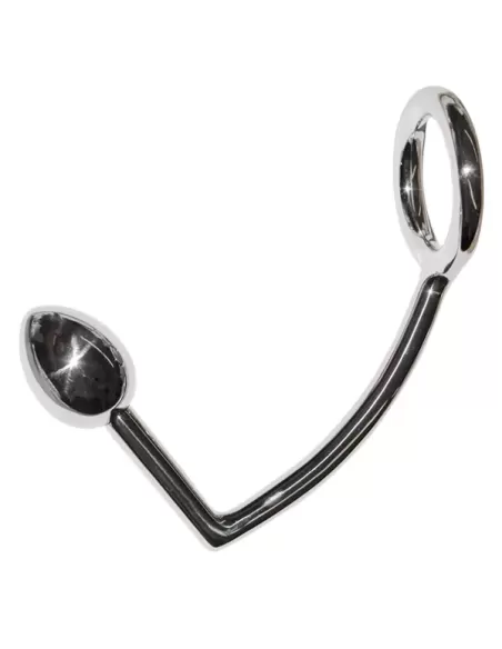 Set otel inoxidabil cockring plug - Cock Lock Intruder 45 mm - Black Label