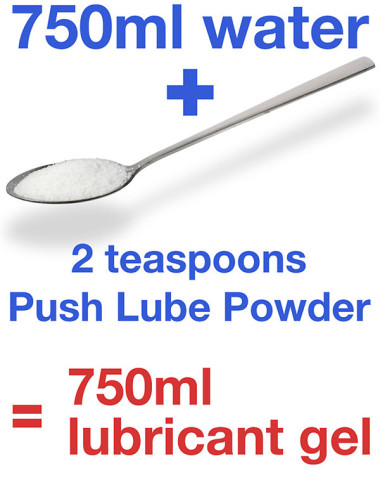 Lubrifiant pudra fisting 75 litri - Lube Powder Just Add Water 500 gr