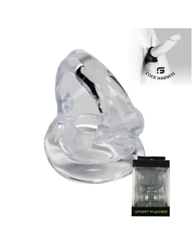 Inel elastic silicon ballstretcher transparent - Cock Harness Clear - Sport Fucker