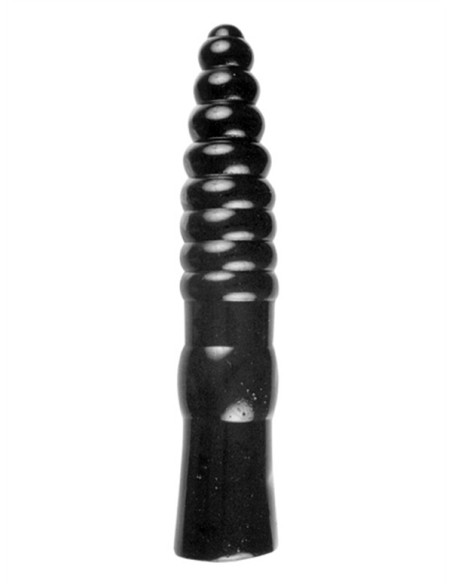 Dildo XXL rizuri vinil 34 x 7 cm - Rainer AB20 - All Black