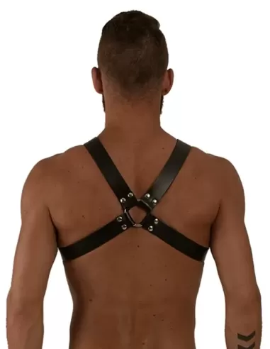Ham piept BDSM piele naturala premium - Leather Y-Front Harness - MisterB