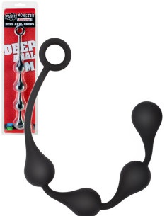 Set patru bile anale alungite silicon - Silicone Deep Anal Drops Medium - Push