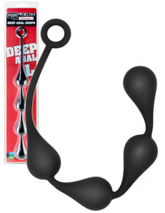 Set patru bile anale alungite silicon - Silicone Deep Anal Drops Medium - Push 2