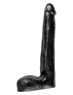 Dildo vinil negru 20 x 3.5 cm - Heinrich AB04 - All Black - BlackFetish - BDSM Sex Shop