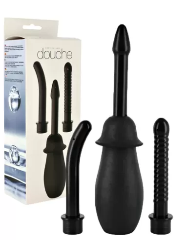 Dus portabil cu 3 capete stimulare senzoriala - Triple Head Rubber Enema Set - Seven Creations