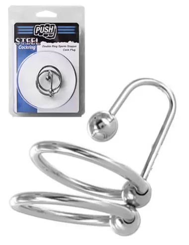 Double Ring Sperm Stopper Cock Plug