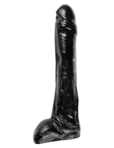 Dildo realist vinil 25.5 x 5 cm - All Black - Sven AB15