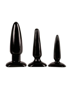 Set 3 dopuri anale vinil negru - Anal Trainer Kit - Colt 2