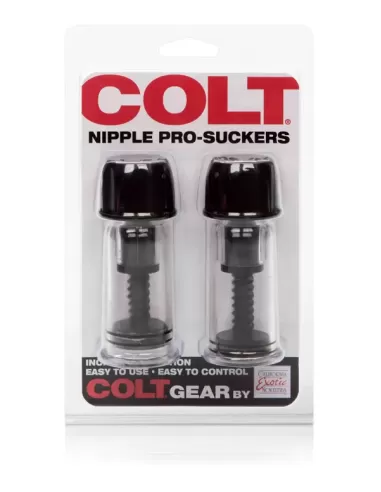 Set ventuze sfarcuri mari reglabile cu piston 3,5 cm - Nipple Pro Suckers Black