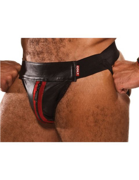Suspensor fetish BDSM piele naturala - Leather Jock - Colt