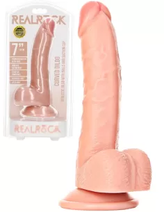 RealRock Dildo 7 Inch Curved Ultra Skin