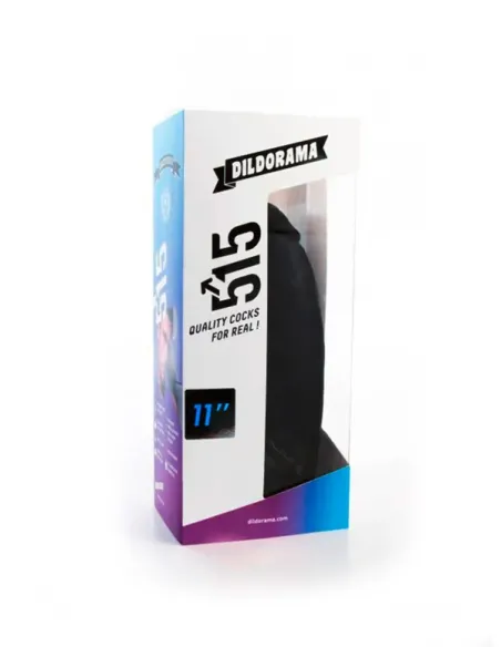 Dildo realist XL 29 x 6 cm - Dildorama 515 11 Inch Dildo Black - BlackFetish - BDSM Sex Shop