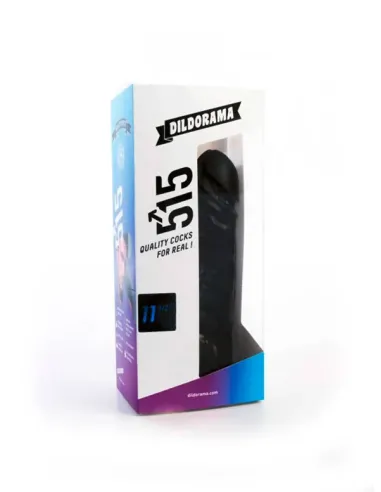 Dildo realist XXL 30.5 x 8 cm - Dildorama 515 11.50 Inch Dildo Black - BlackFetish - BDSM Sex Shop