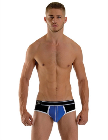 L enjerie chilot albastru - Bronx Brief Blue - MisterB