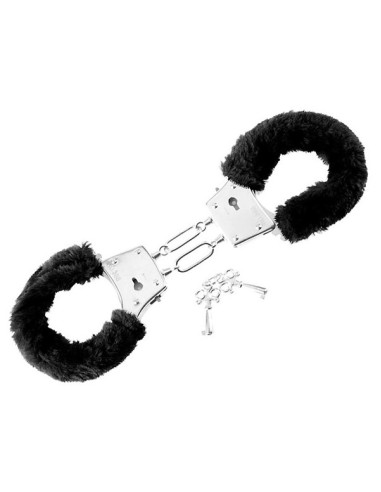 Beginners Furry Cuffs Black