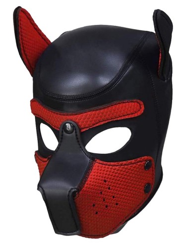 Pupplay Dog Mask Black / Red