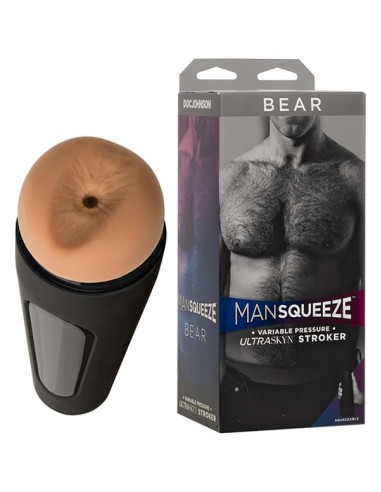 Man Squeeze Bear