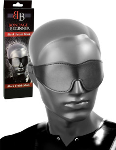 Masca BDSM piele sintetica - Black Fetish Mask - Bondage Beginner