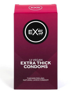 EXS Extra Thick Condoms 12 Pack 53 mm