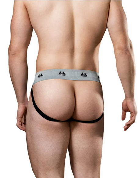 Jockstrap negru lenjerie sportiva suspensor - MM 2 Inch Black - MM Jockstrap