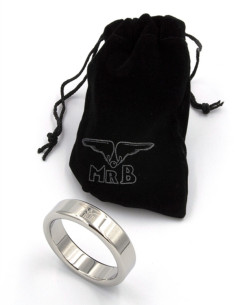 Inel fix inoxidabil premium cu logo -  Cockring Light - MisterB 2