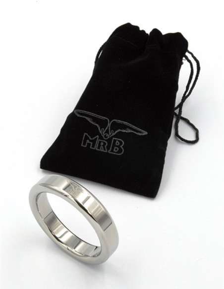 Inel fix inoxidabil premium cu logo -  Cockring Medium - MisterB