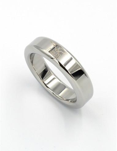 Inel fix inoxidabil premium cu logo -  Cockring Medium - MisterB