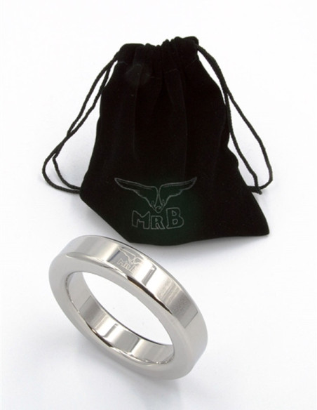 Inel fix inoxidabil premium cu logo -  Cockring Heavy - MisterB