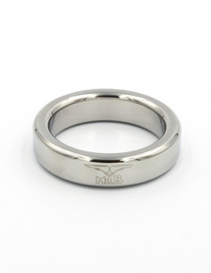 Inel fix inoxidabil premium cu logo -  Cockring Medium - MisterB