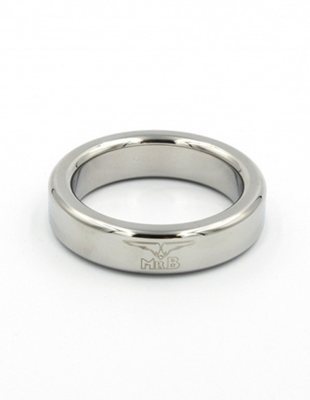 Inel fix inoxidabil premium cu logo -  Cockring Medium - MisterB