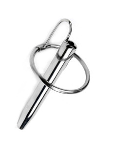 Dilatator sonda uretra 7,50 cm inel gland 3 cm - Stainless Steel Day And Night Prince - Black Label