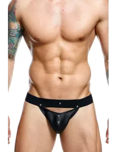 Suspensor piele ecologica marime unica banda 3,50 cm - Peakaboo Jockstrap Black - DNGEON - BlackFetish - BDSM Sex Shop 2