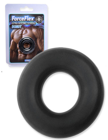 Inel elastic silicon sectiune rotunda - ForceFlex Ultra Silicone Cockring Donut - Push