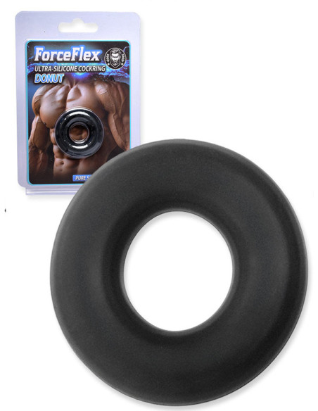 Inel elastic silicon sectiune rotunda - ForceFlex Ultra Silicone Cockring Donut - Push
