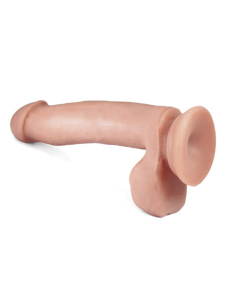Dildo realist silicon TPE 17.50 x 3.5 cm textura catifelata ventuza - Chisa - Philander