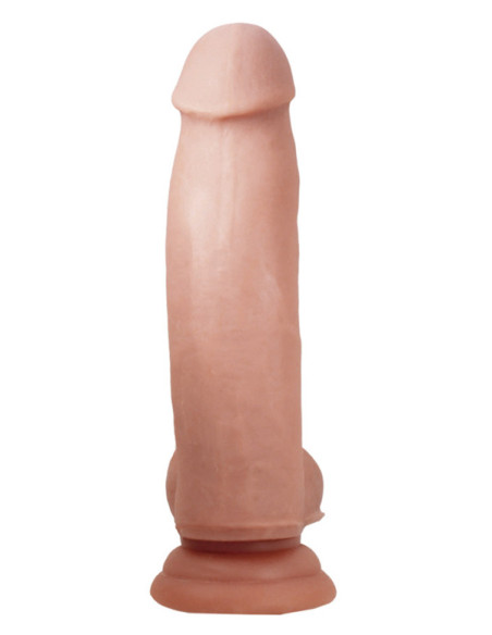 Dildo realist silicon TPE 17.50 x 3.5 cm textura catifelata ventuza - Chisa - Philander