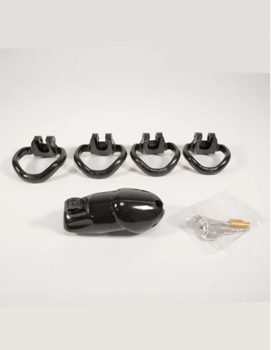 Cusca de castitate policarbonat - Ergo Chastity Cage Black - Brutus