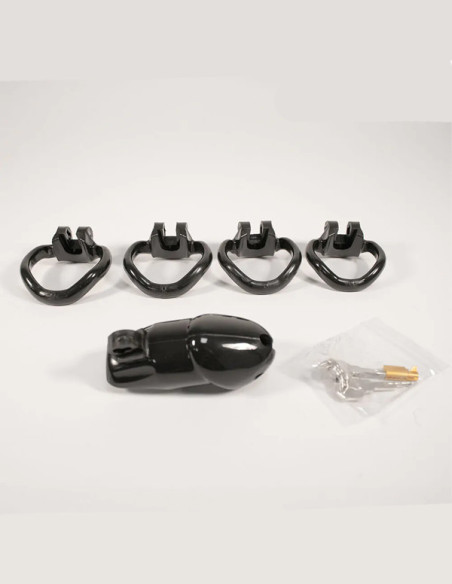 Cusca de castitate policarbonat - Ergo Chastity Cage Black - Brutus