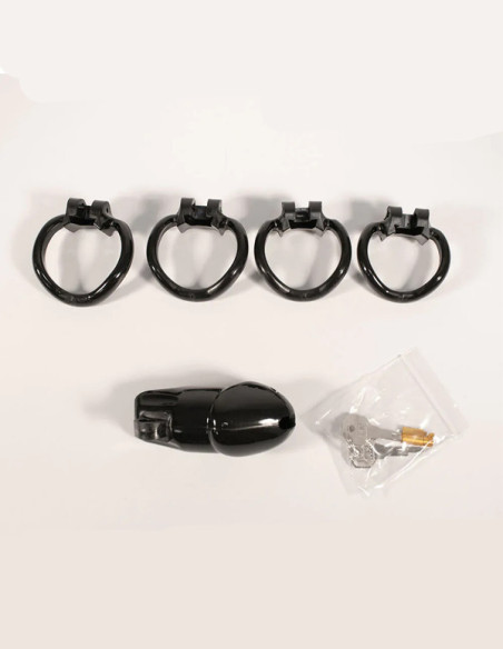 Cusca de castitate policarbonat - Ergo Chastity Cage Black - Brutus