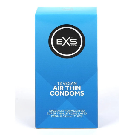 Set 12 prezervative ultra subtiri - EXS Air Thin Condoms 12 Pack 56 mm
