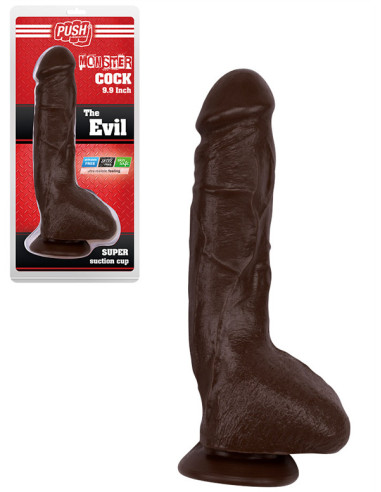 Dildo realist ventuza vinil maro 25 x 4,70 cm - The Evil 9.9 inch - Push Monster
