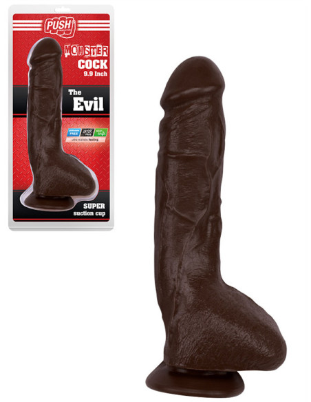 Dildo realist ventuza vinil maro 25 x 4,70 cm - The Evil 9.9 inch - Push Monster